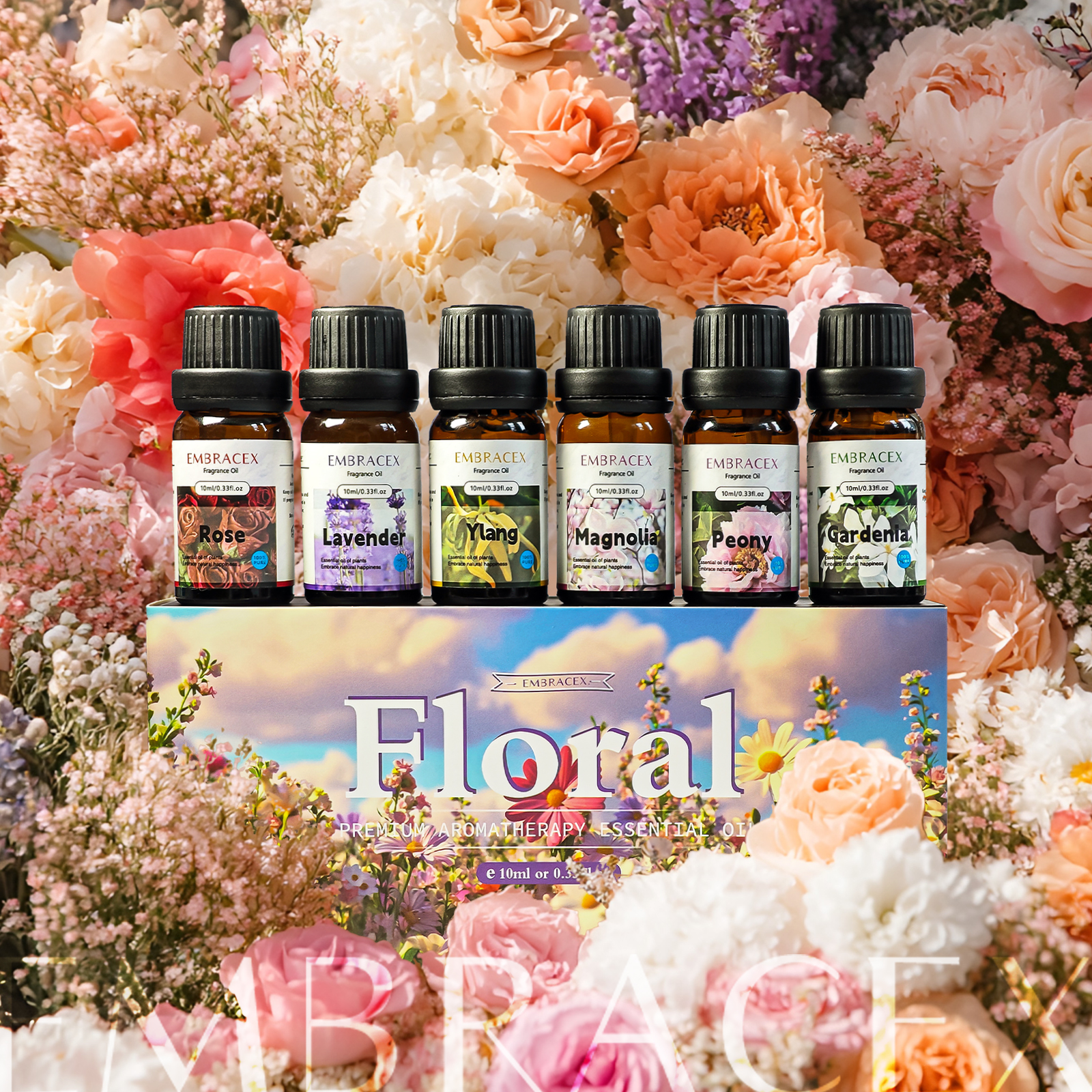 Perfume Fragrance Gift Set - 6PC/1Set 10ML Gift Box Floral Set