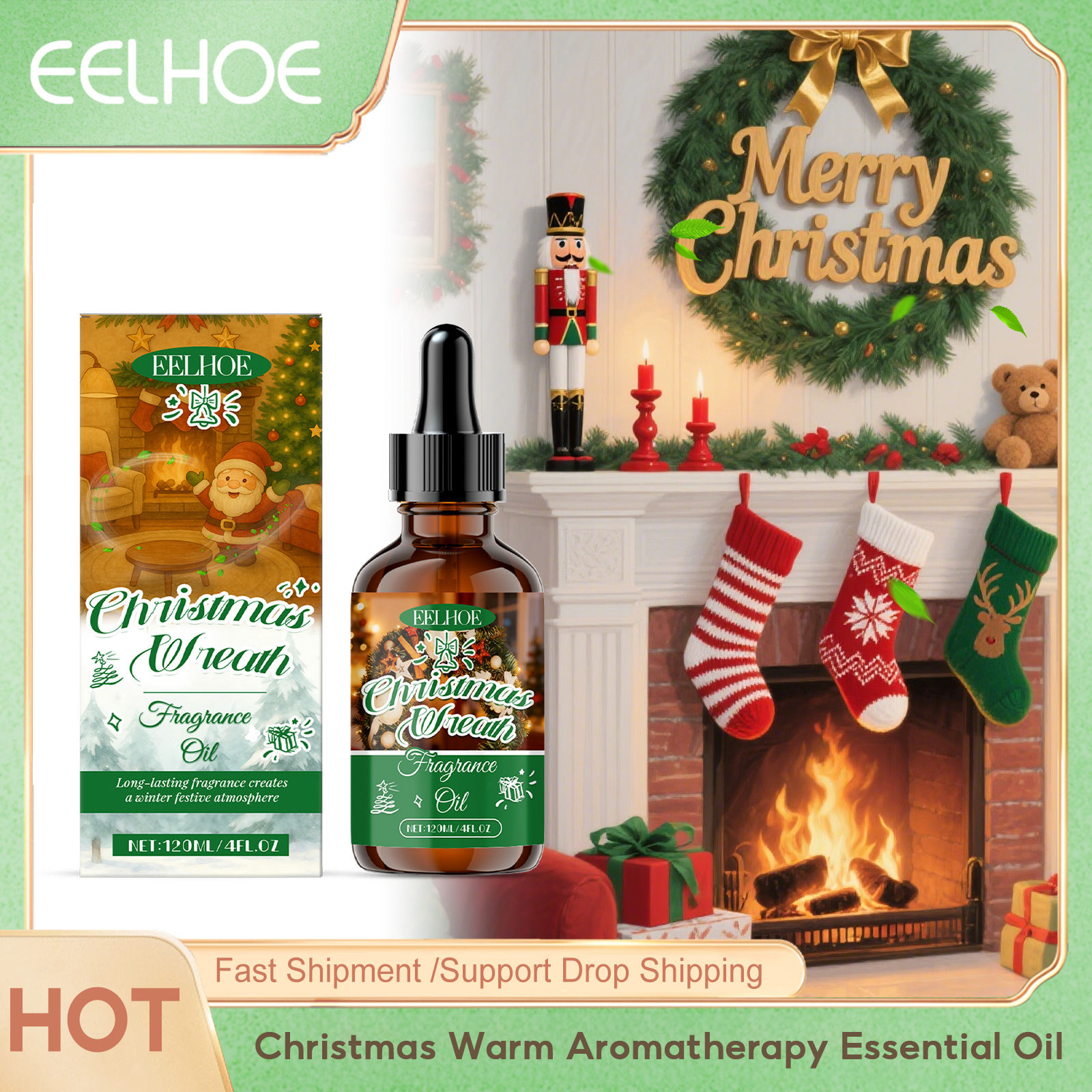Perfume Fragrance Gift Set - Eelhoe Christmas Warm Aromatherapy Essential Oil