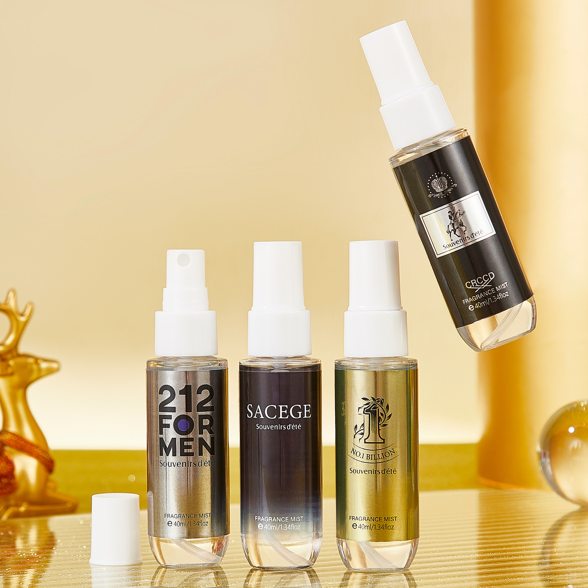 4pcs black gold men's perfume, – обзор и цена Perfume Fragrance Gift Set