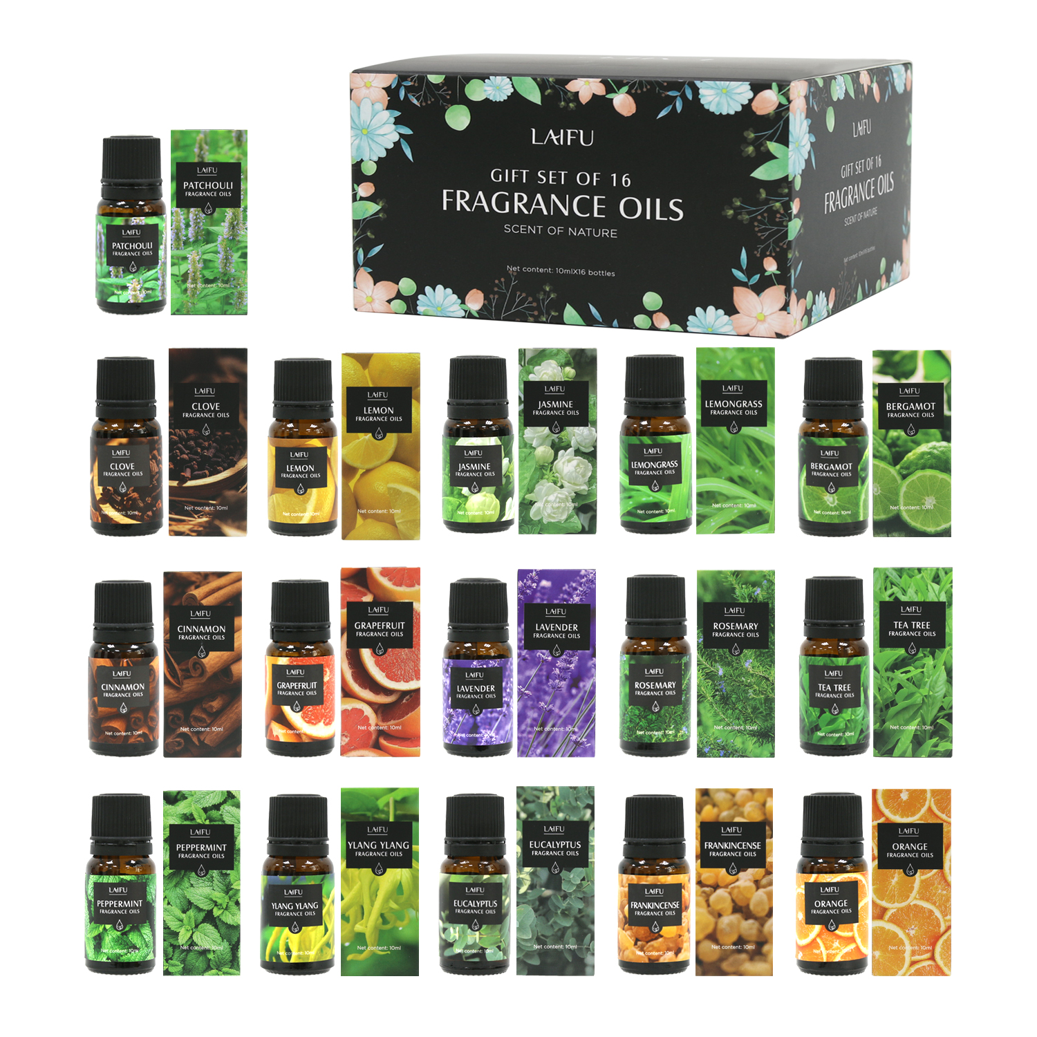 16x10ml Essential Oils Set for – обзор и цена Perfume Fragrance Gift Set