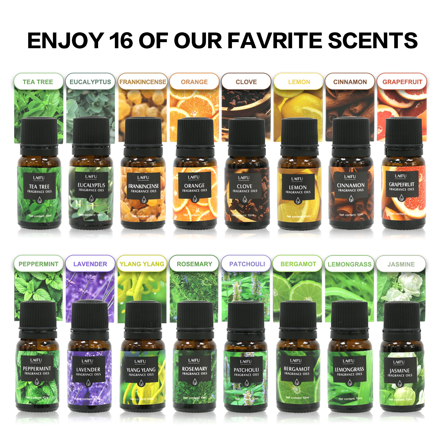 16x10ml Essential Oils Set for – обзор и цена Perfume Fragrance Gift Set