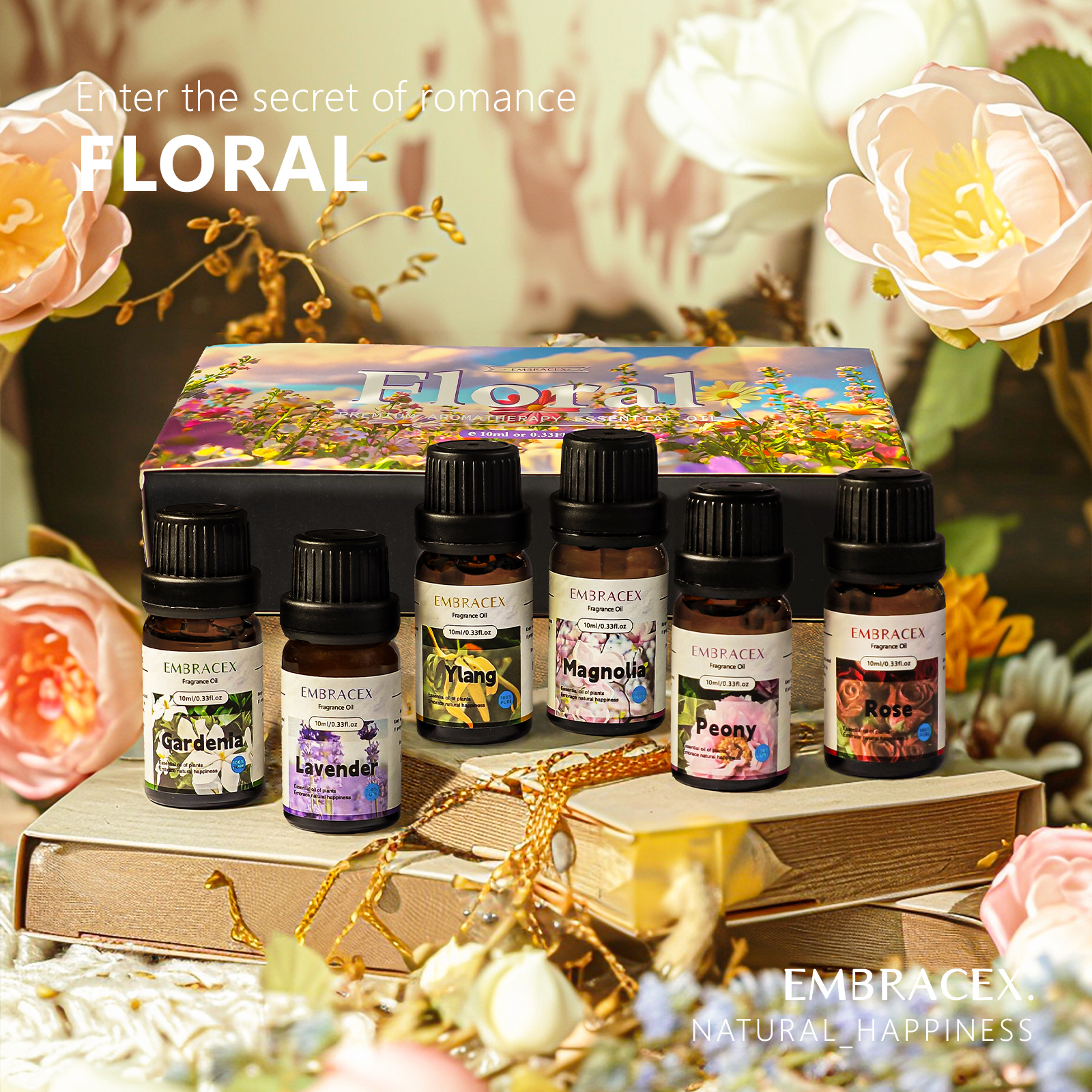 6PC/1Set 10ML Gift Box Floral  – обзор и цена Perfume Fragrance Gift Set