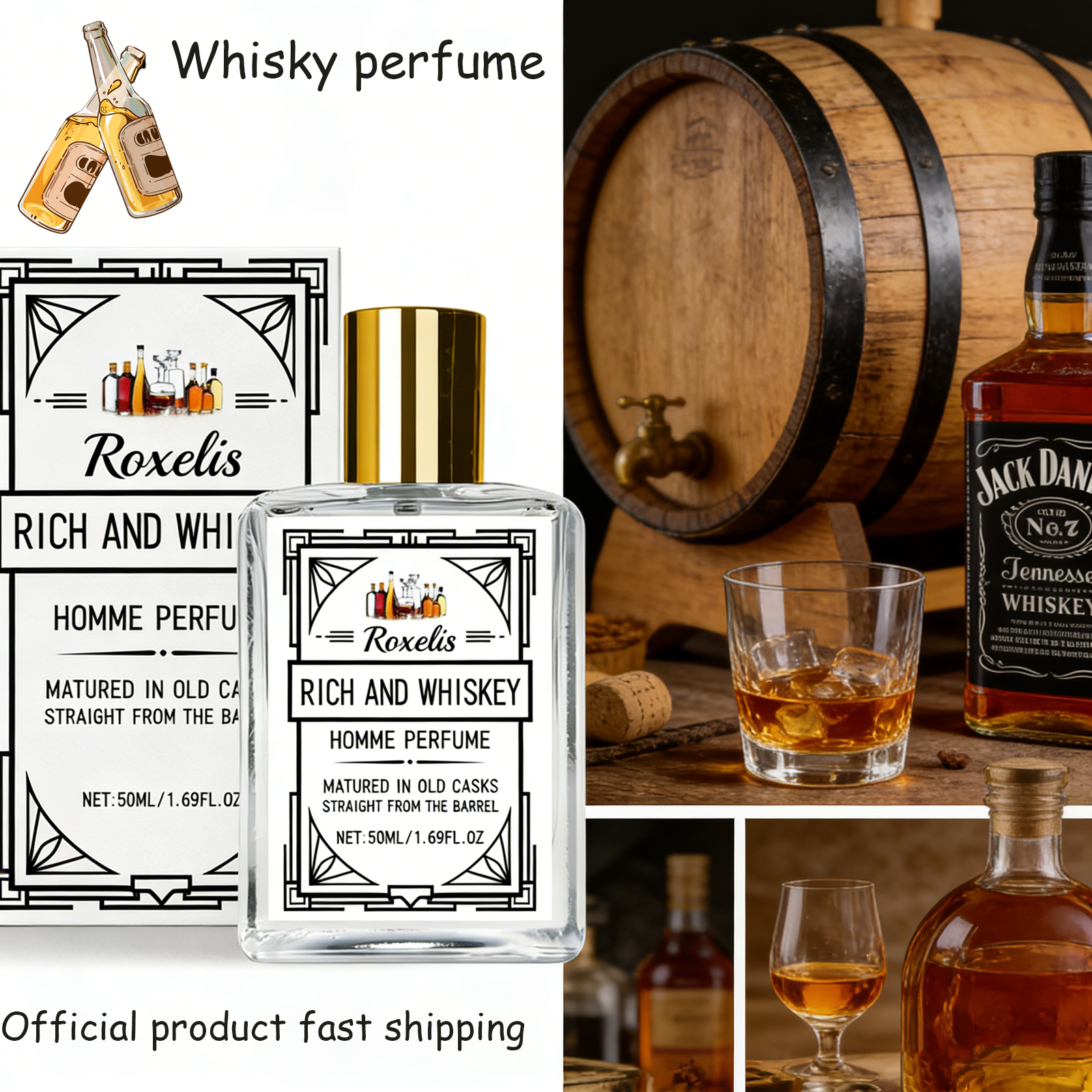 Roxelis 50ml Charm Whisky Men' – обзор и цена Fragrance And Perfume