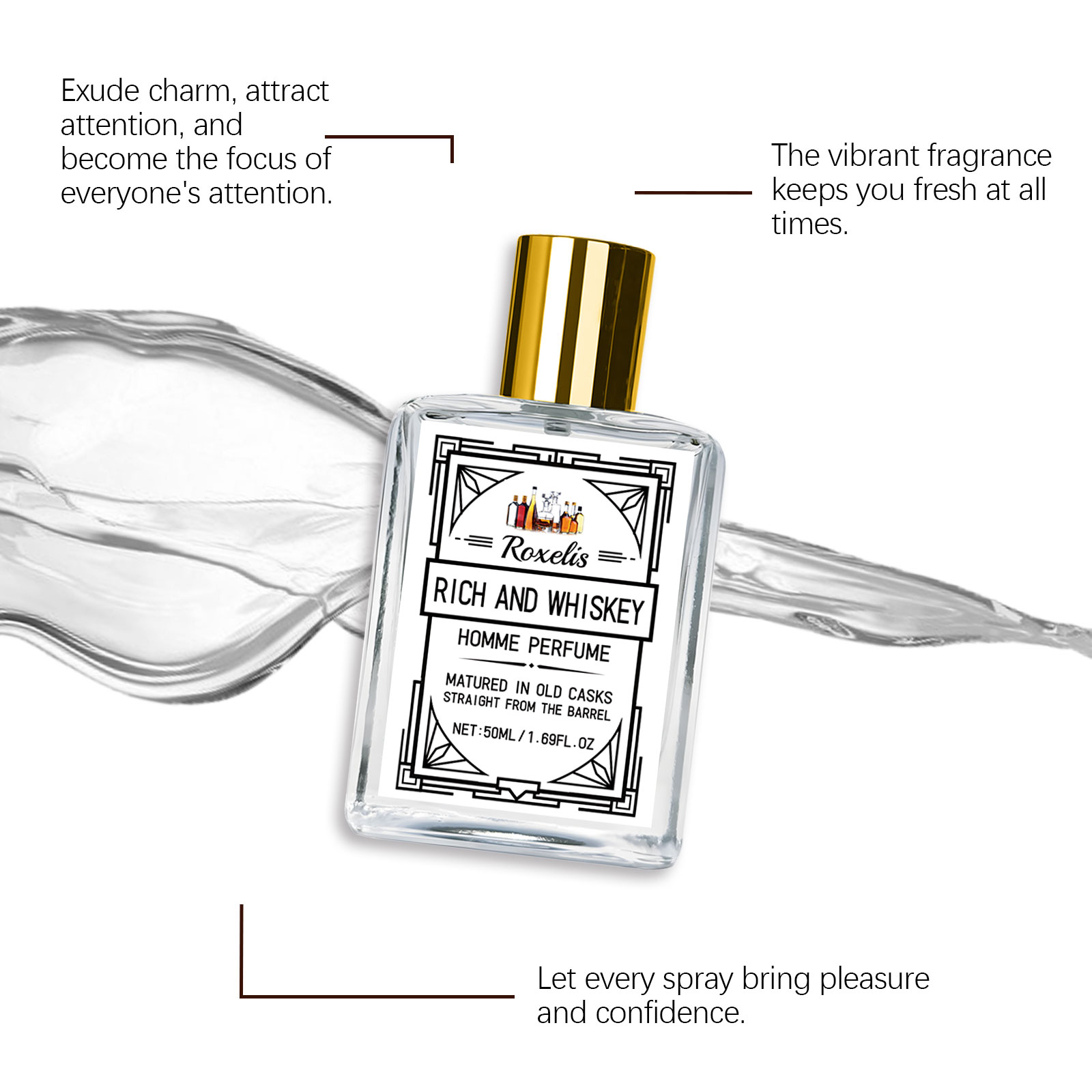Roxelis 50ml Charm Whisky Men' – обзор и цена Fragrance And Perfume